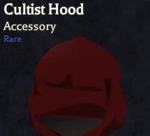 Cultist Hood rare accessory in Bizarre Lineage