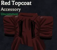 Red Topcoat accessory in Bizarre Lineage