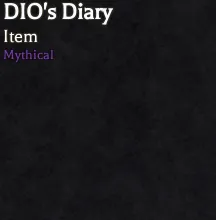 DIO's Diary quest item for Made in Heaven evolution in Bizarre Lineage