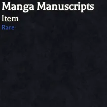 Manga Manuscripts rare material in Bizarre Lineage