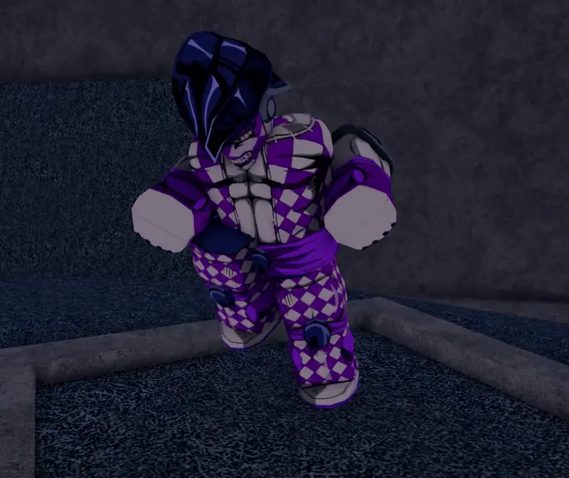 Purple Haze idle animation in Bizarre Lineage