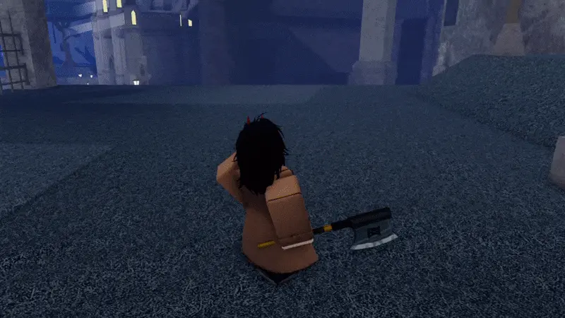 Shadow Axe weapon animation in Bizarre Lineage